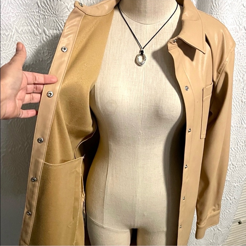 Calvin Klein Beige Button-Down Jacket - image 6